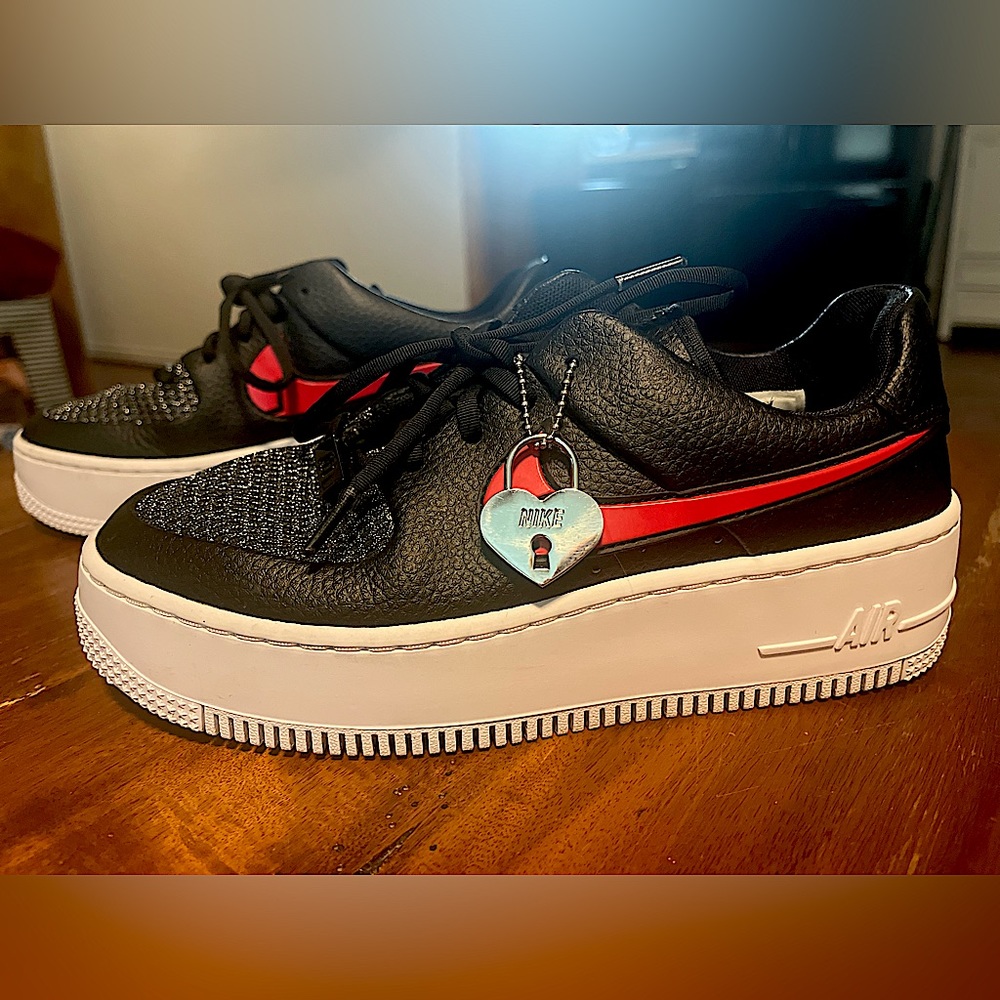 Nike heartbreakers Air Force 1s, worn once!
